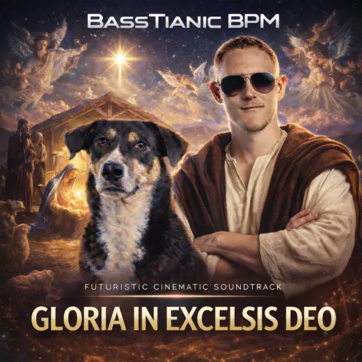 Official cover artwork for Gloria in Excelsis Deo (Futuristic Cinematic Soundtrack)