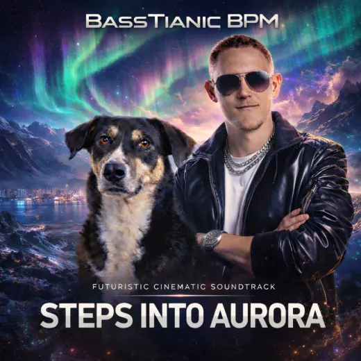 Official cover artwork for Steps Into Aurora (Futuristic Cinematic Soundtrack)